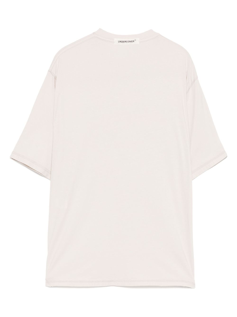 Undercover T-shirt met tekst - Beige