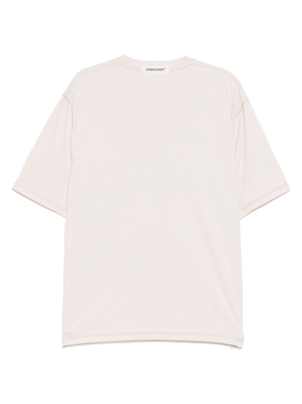 Undercover T-shirt met tekst - Beige