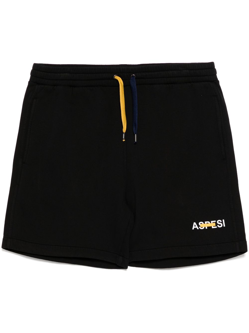 ASPESI Garment dyed gauzed shorts - Black