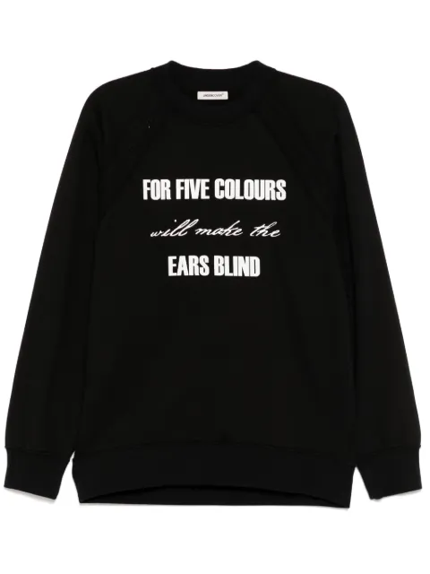 Undercover sudadera con eslogan estampado