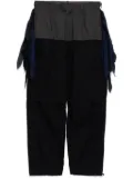 Undercover panelled-design pants - Blue