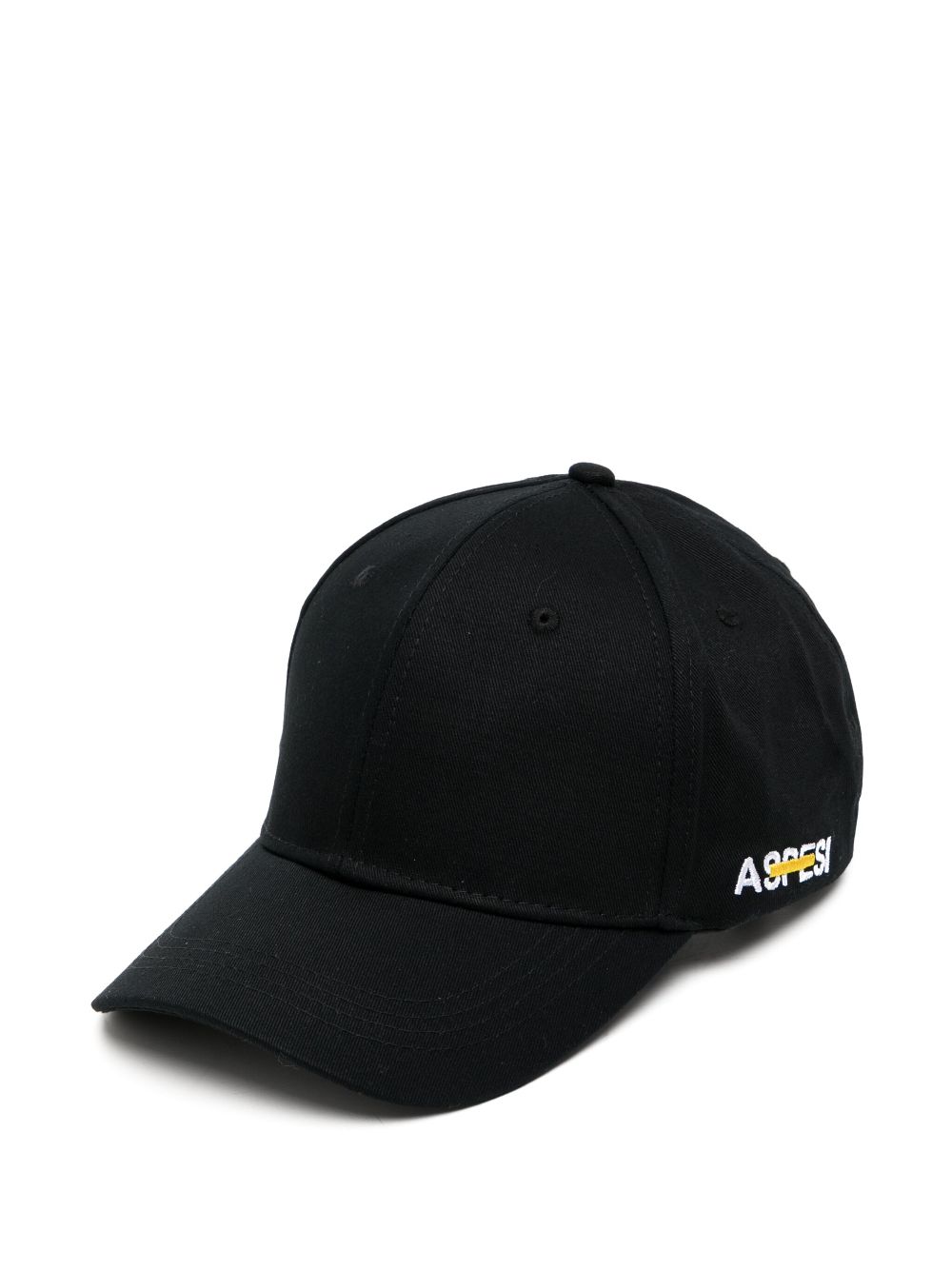 ASPESI logo print cotton hat - Black