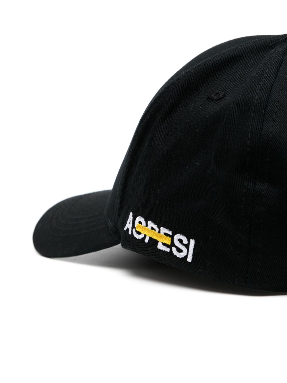 ASPESI logo print cotton hat - Zwart