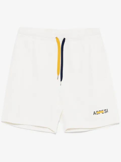 ASPESI Garment dyed gauzed shorts