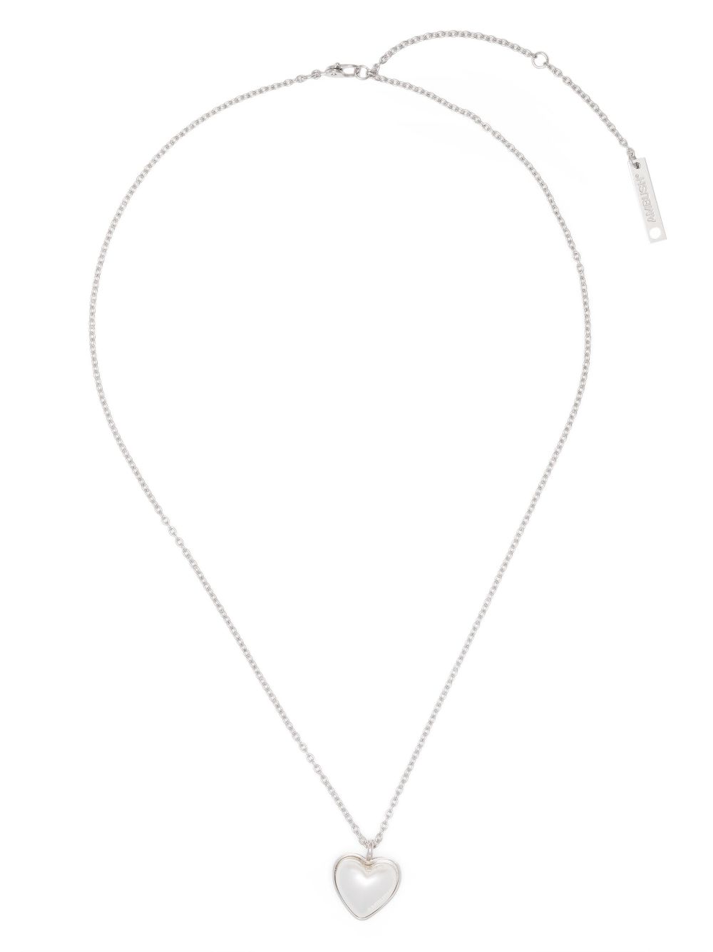 AMBUSH Heart Charm necklace - Silver