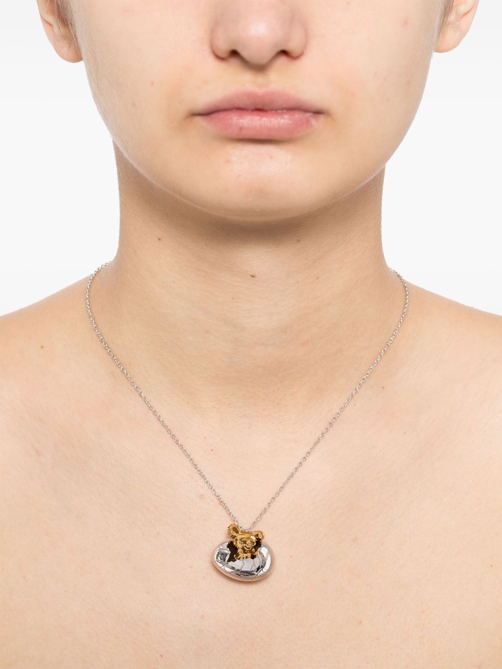 AMBUSH egg charm necklace - Silver