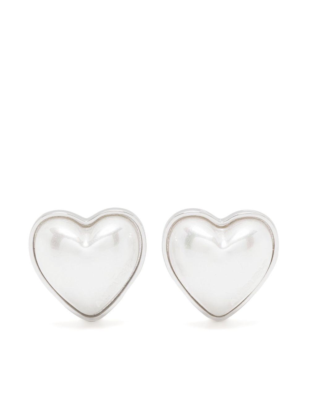 AMBUSH heart earring - White