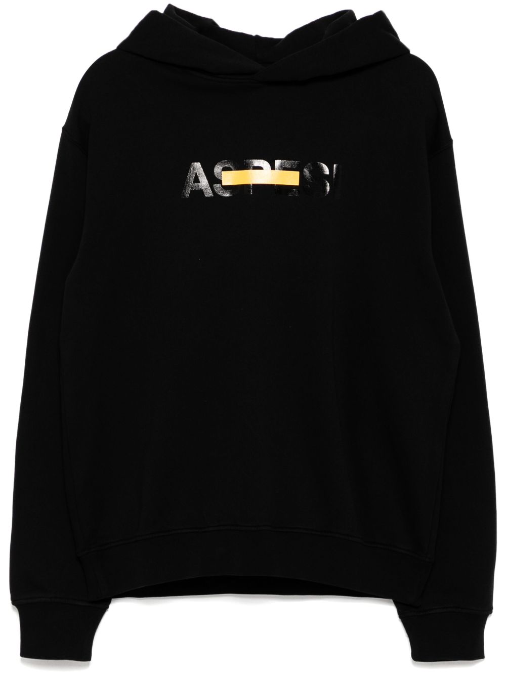 ASPESI logo-printed hoodie - Black