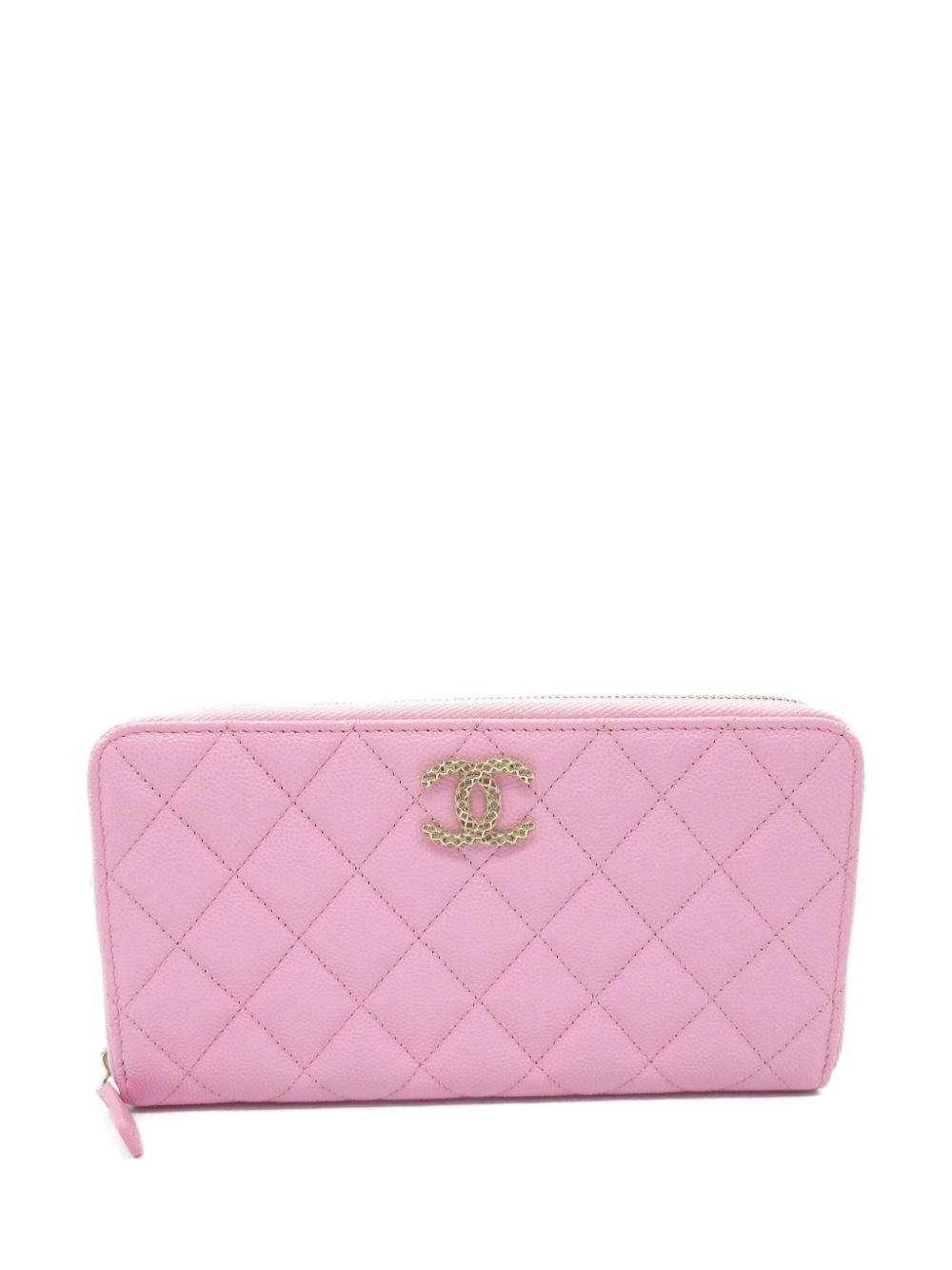 2021 CC diamond-quilted wallet