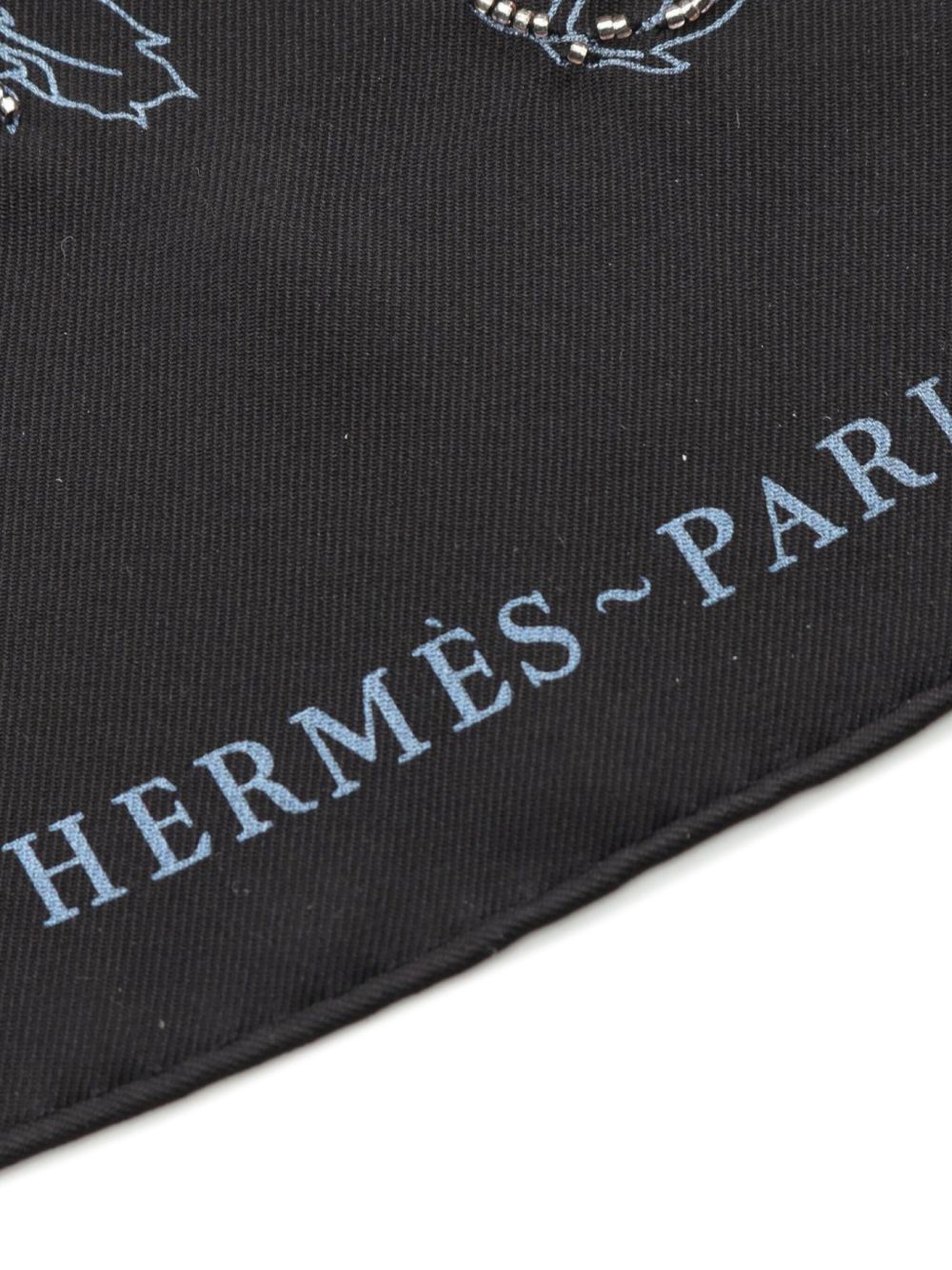 Hermès Pre-Owned 2020s zijden sjaal met paardenprint - Zwart