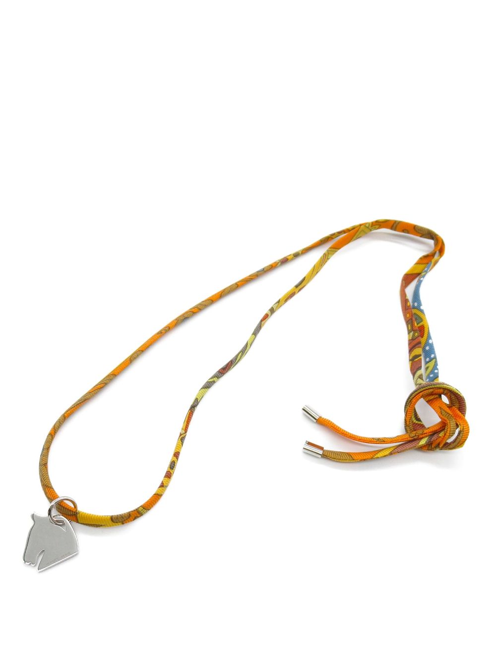 Hermès Pre-Owned 2020s Tourbillon Horse necklace - Oranje