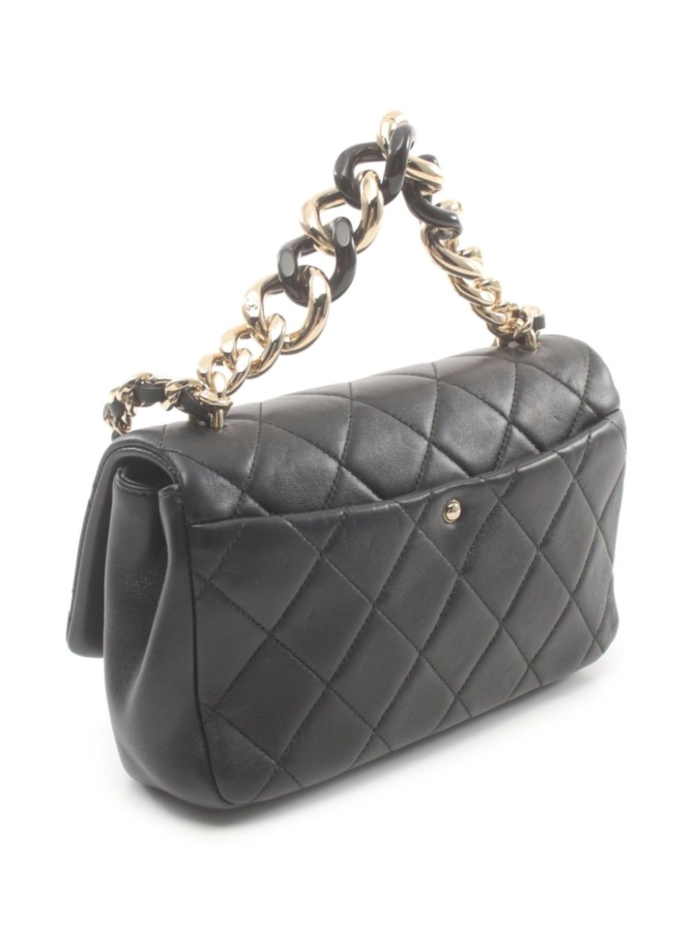 CHANEL Pre-Owned 2021 CC diamond-quilted two-way bag - Zwart