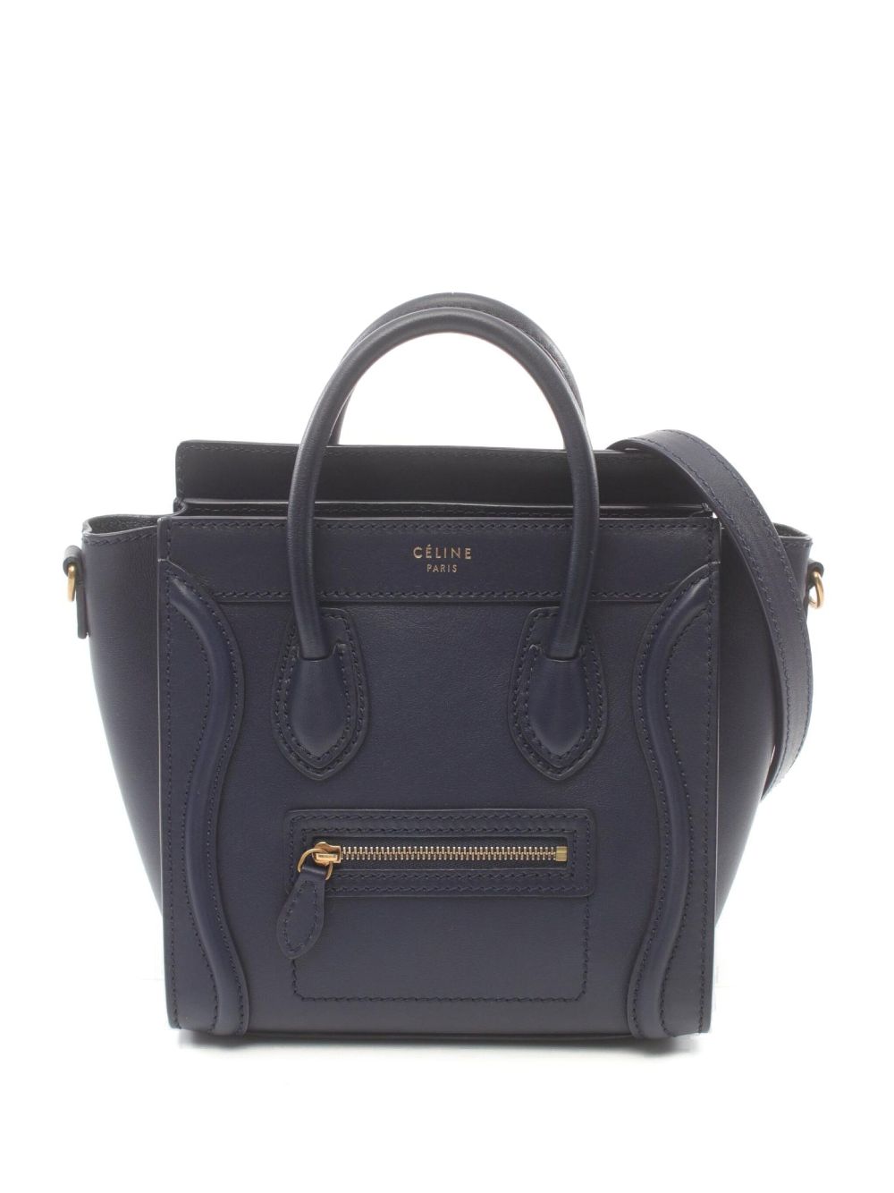 Céline Pre-Owned 2010 Nano Luggage two-way handbag - Blue