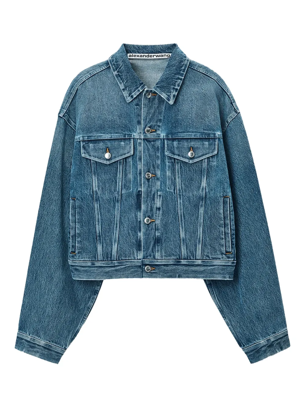 Alexander Wang Denim truckerjack Blauw