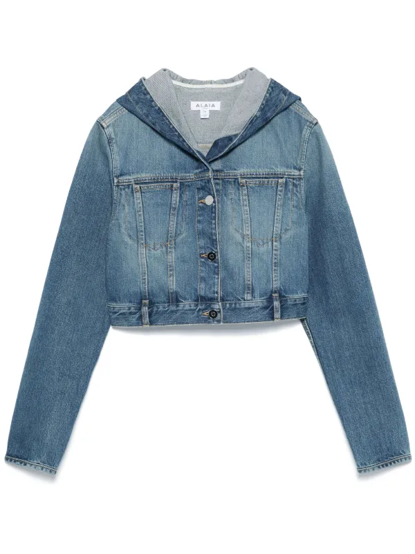 ALAÏA Denim Zip Jacket | ALAÏA PL