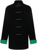Shanghai Tang x Chen Man velvet Tang jacket - Black