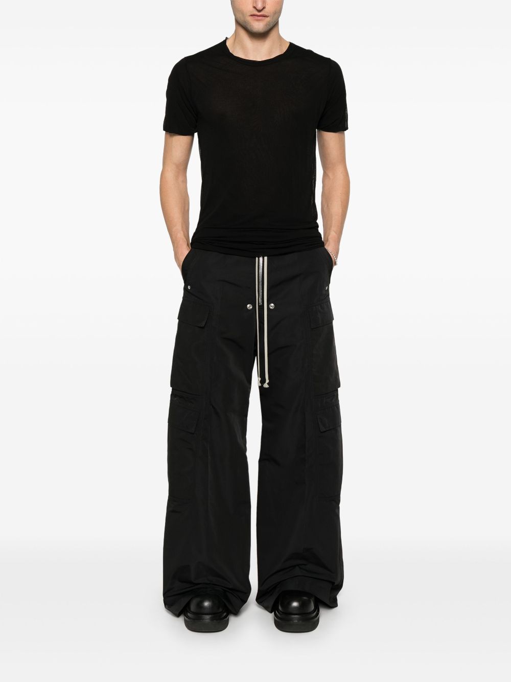 Rick Owens Double SS T-shirt - Zwart