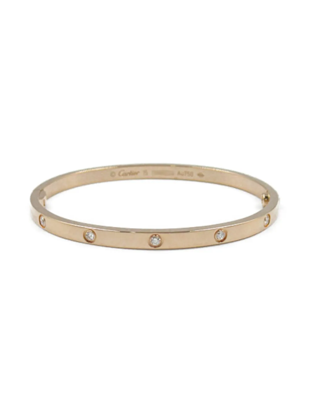 Cartier 2010s プレオウンド Love ダイヤモンド ブレスレット S 18Kローズゴールド - ゴールドトーン Cartier 2010s プレオウンド Love ダイヤモンド ブレスレット S 18Kローズゴールド - ゴールドトーン
