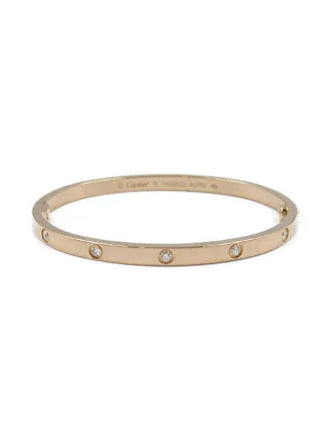 Cartier سوار 'لوف' ذهب وردي عيار 18 كلاسيكي صغير مرصع بألماس من عقد 2010
