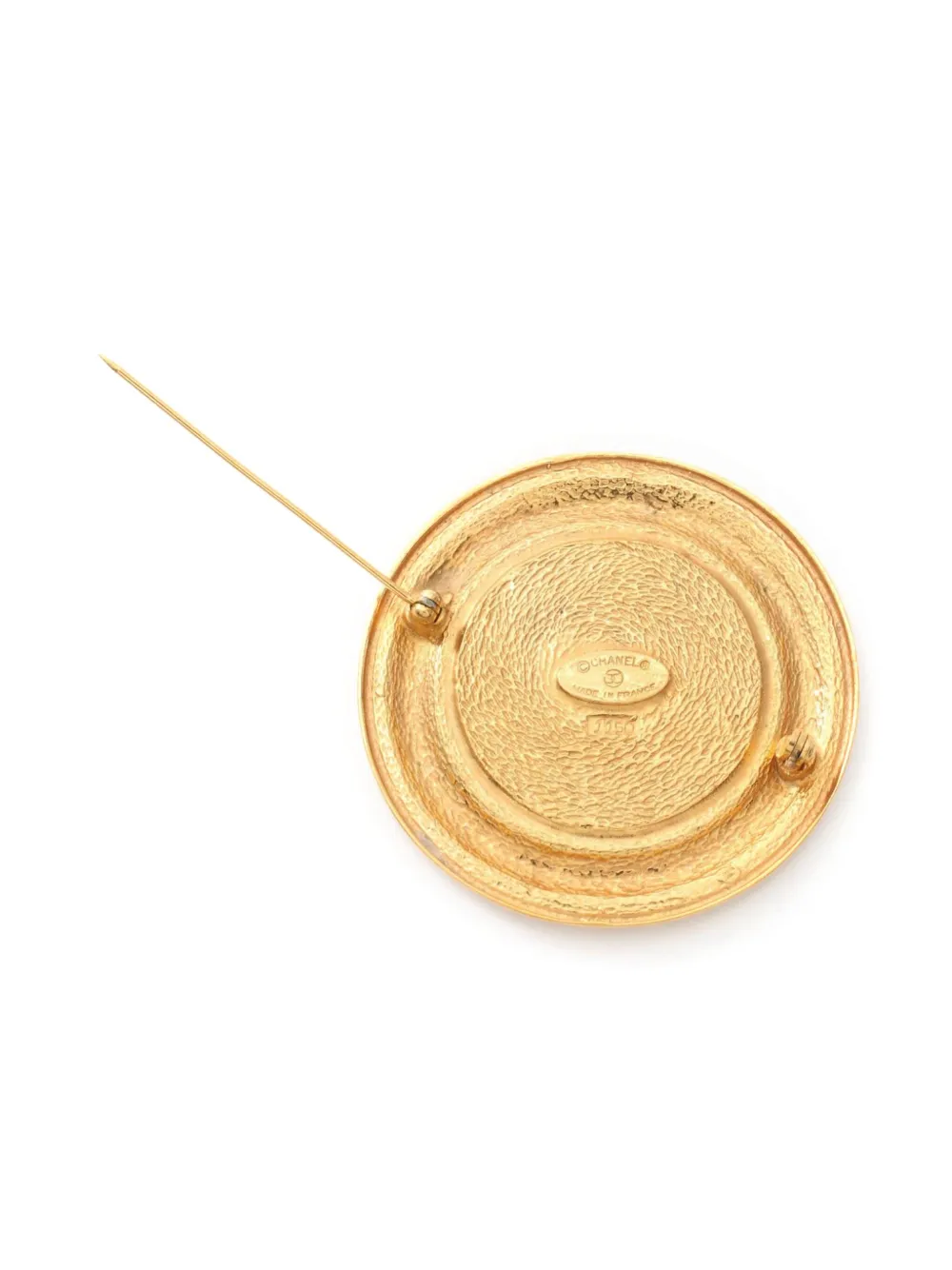 CHANEL Pre-Owned 1986-1988 31 Rue Cambon Paris broche - Goud