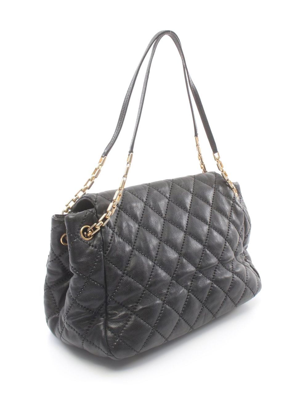 CHANEL Pre-Owned 2010-2011 diamond-quilted shoulder bag - Zwart