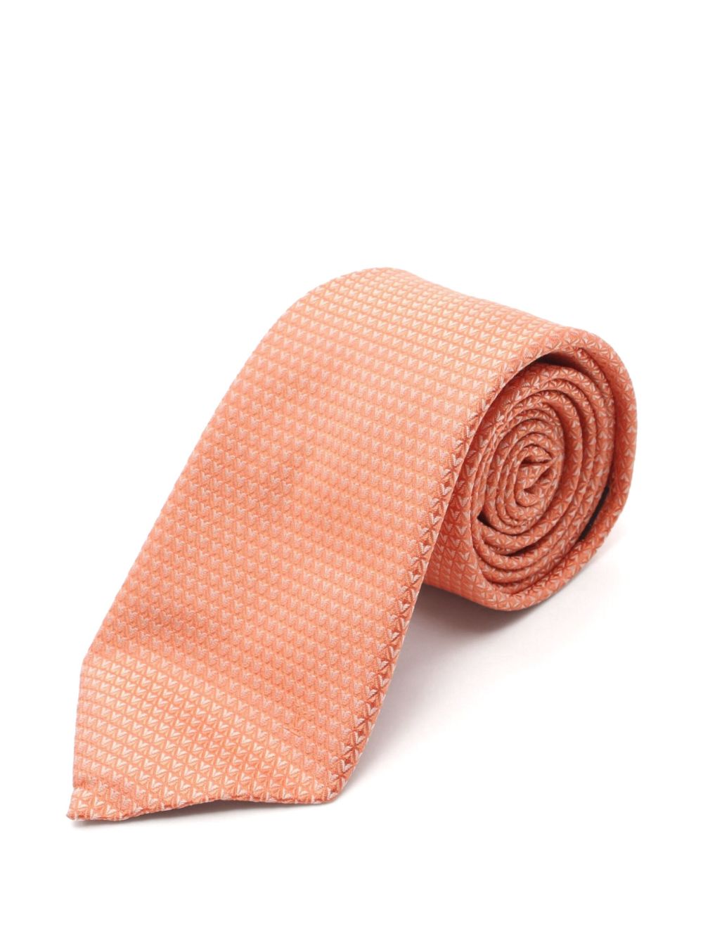 Louis Vuitton Pre-Owned 1997 LV-jacquard tie - Orange