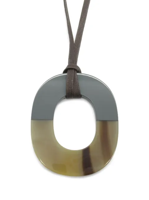 Hermès Pre-Owned buffalo horn necklace