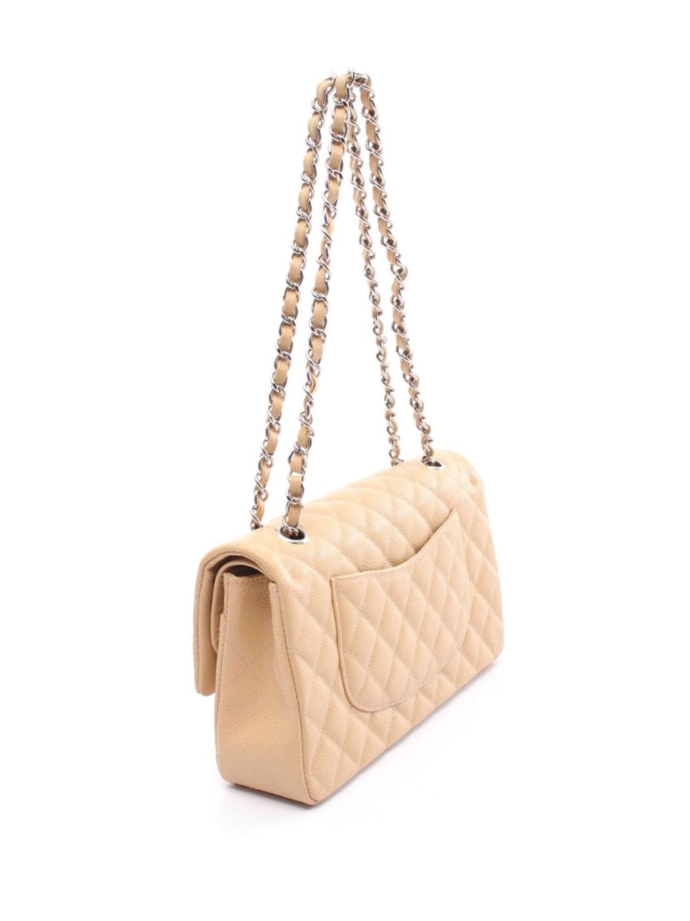 CHANEL Pre-Owned 2011 Double Flap schoudertas - Beige