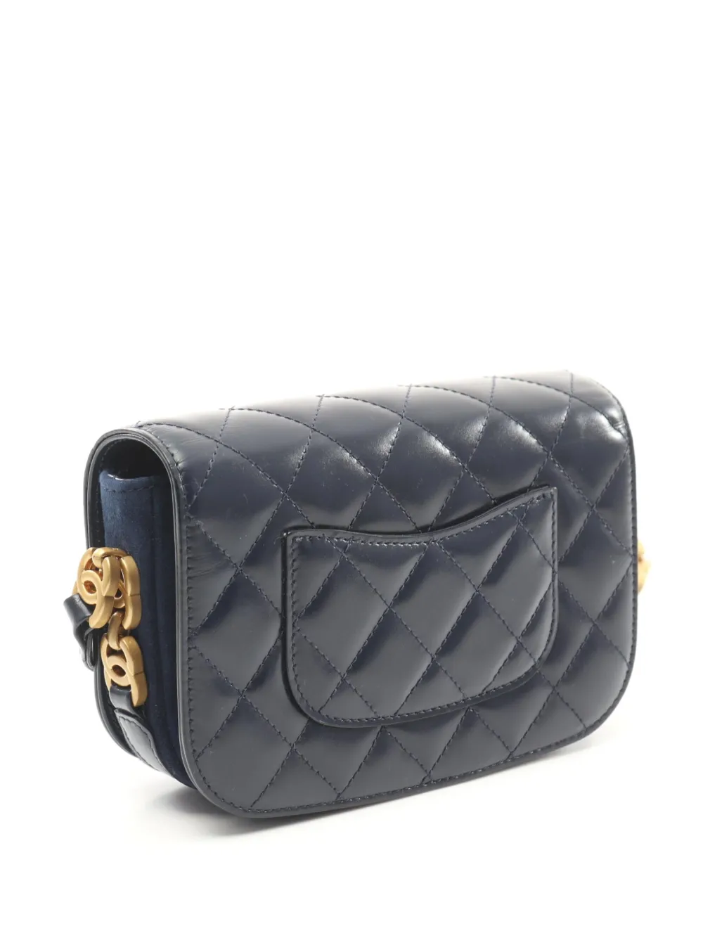 CHANEL Pre-Owned 2021 diamantvormige gewatteerde schoudertas - Blauw