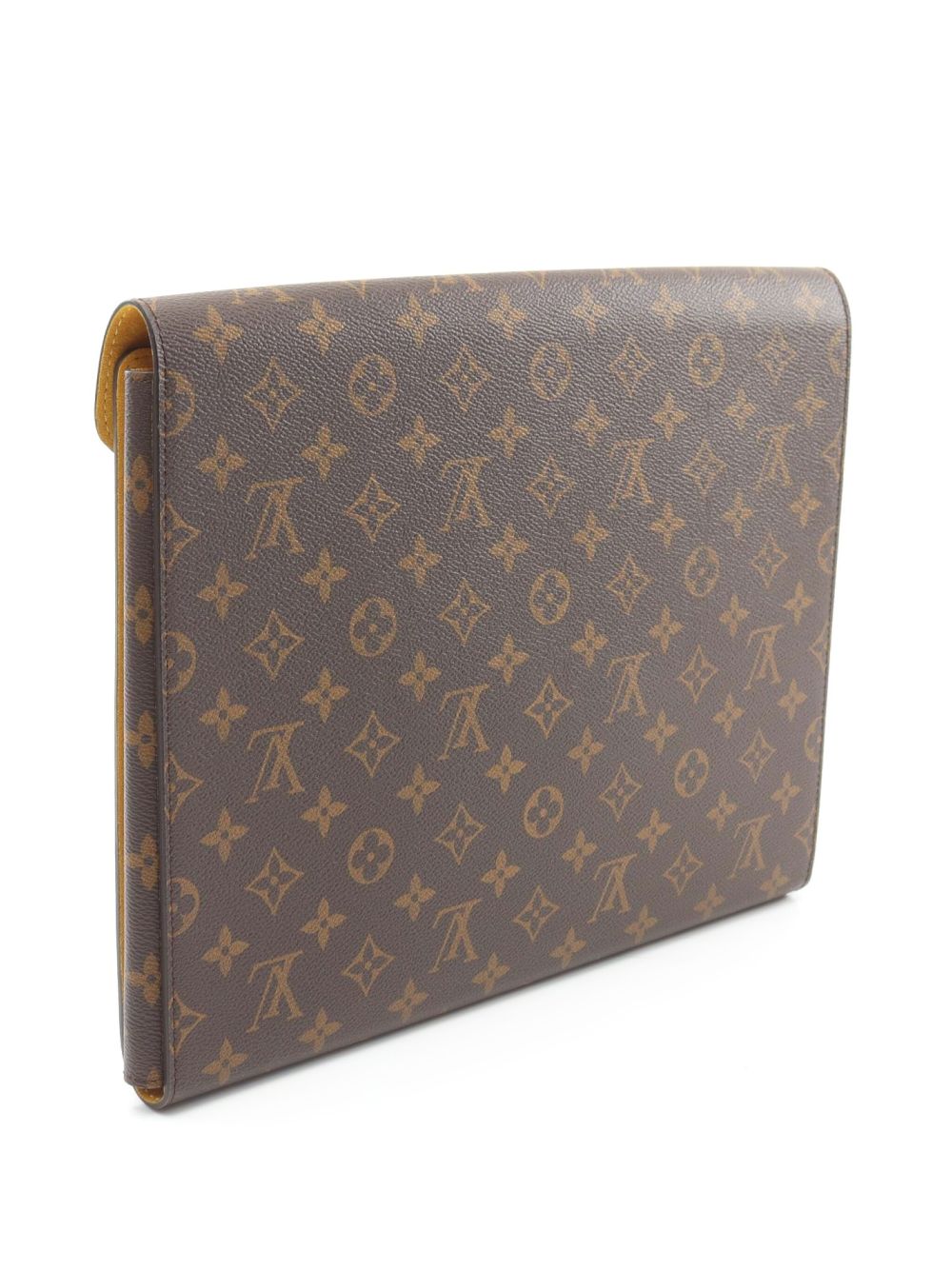 Louis Vuitton Pre-Owned 2021 Folder Mark clutch bag - Brown