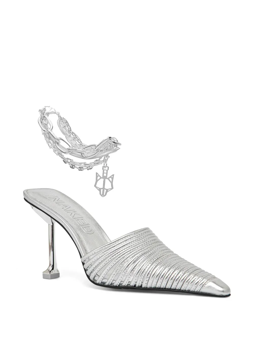 NAKED WOLFE Chromed pumps - Zilver