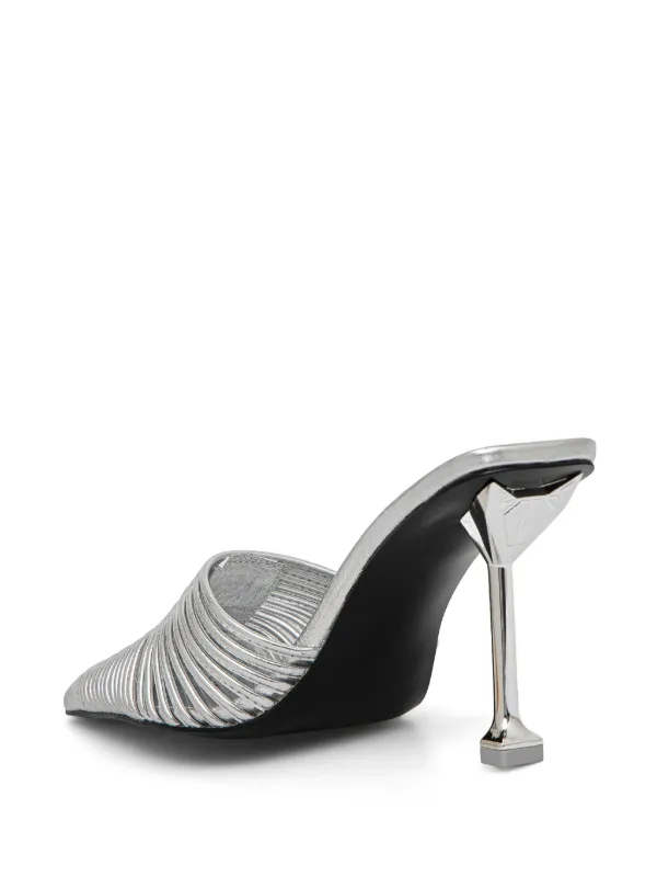 NAKED WOLFE★クロームメッキポンプ NAKED WOLFE Chromed Pumps | Silver | FARFETCH