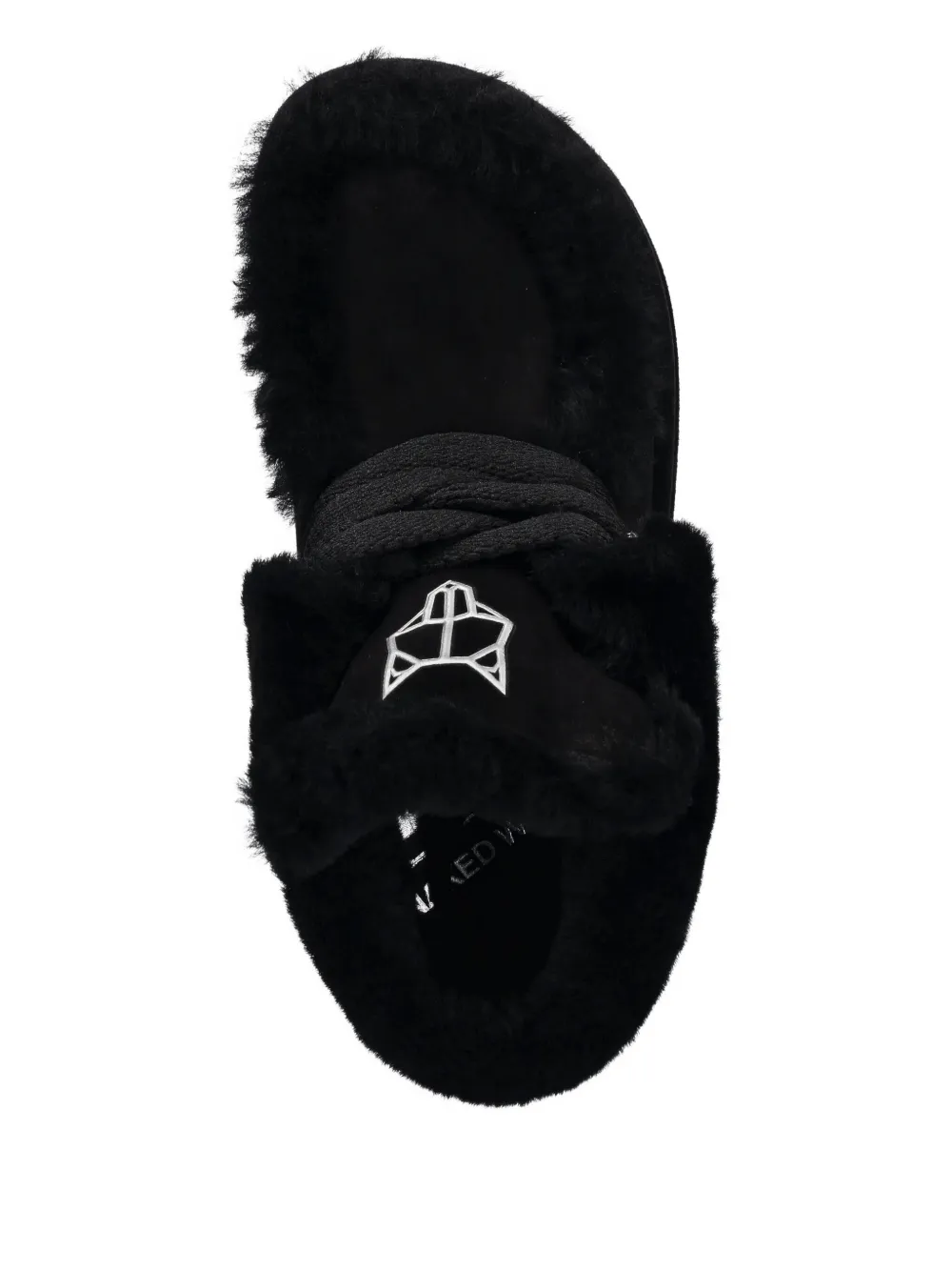 Naked Wolfe 60mm Bambi Shearling Boots In Black