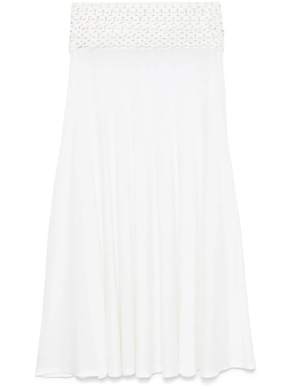 Alaïa knitted maxi skirt | White | Image 1