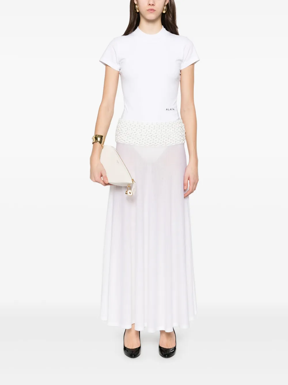 Alaïa knitted maxi skirt | Straight Skirts | Image 2