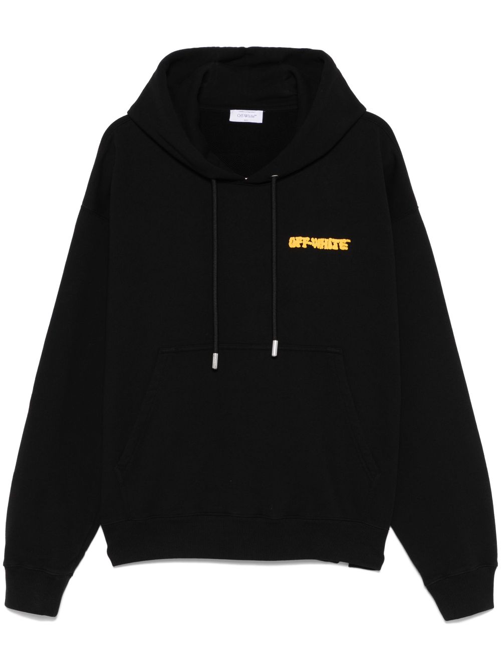 Off-White puffy-logo hoodie - Black