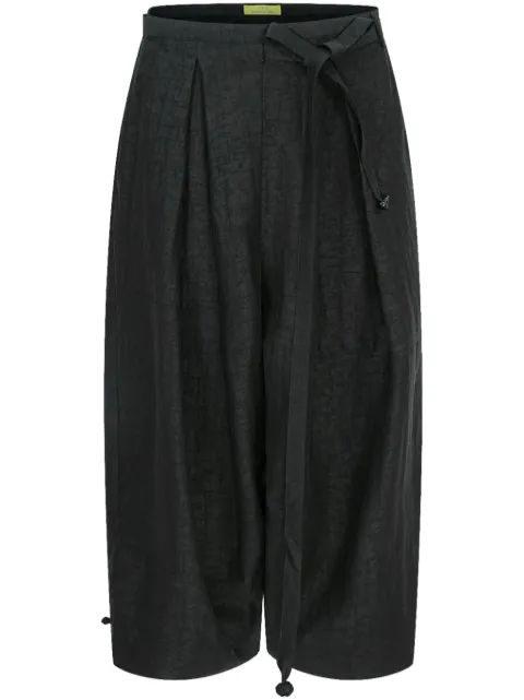 Shanghai Tang pantalones de seda Gauze de Shanghai Tang x Chen Man
