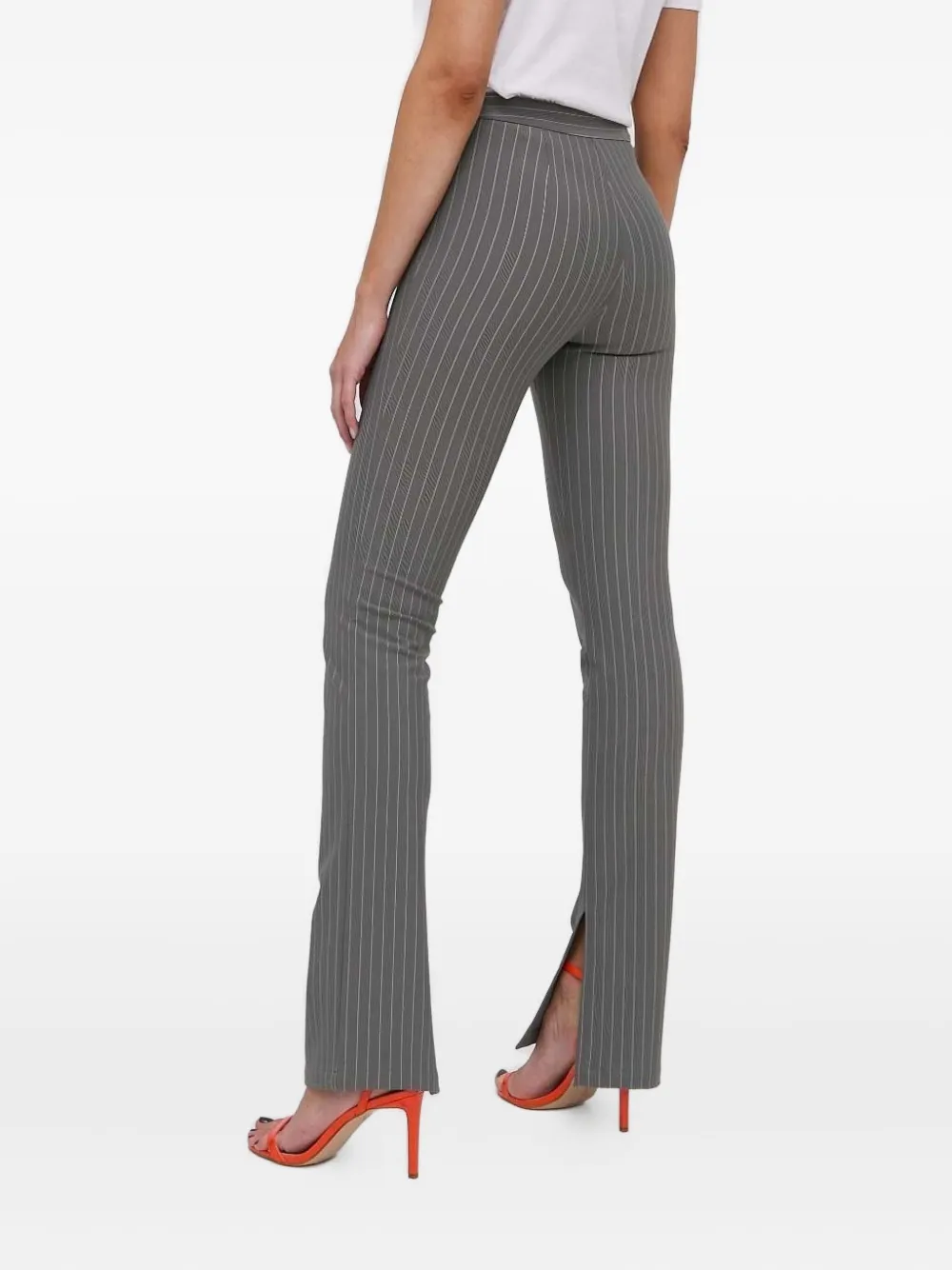 Patrizia Pepe Gestreepte broek - Grijs