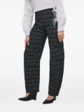 Patrizia Pepe geometric-print trousers - Black