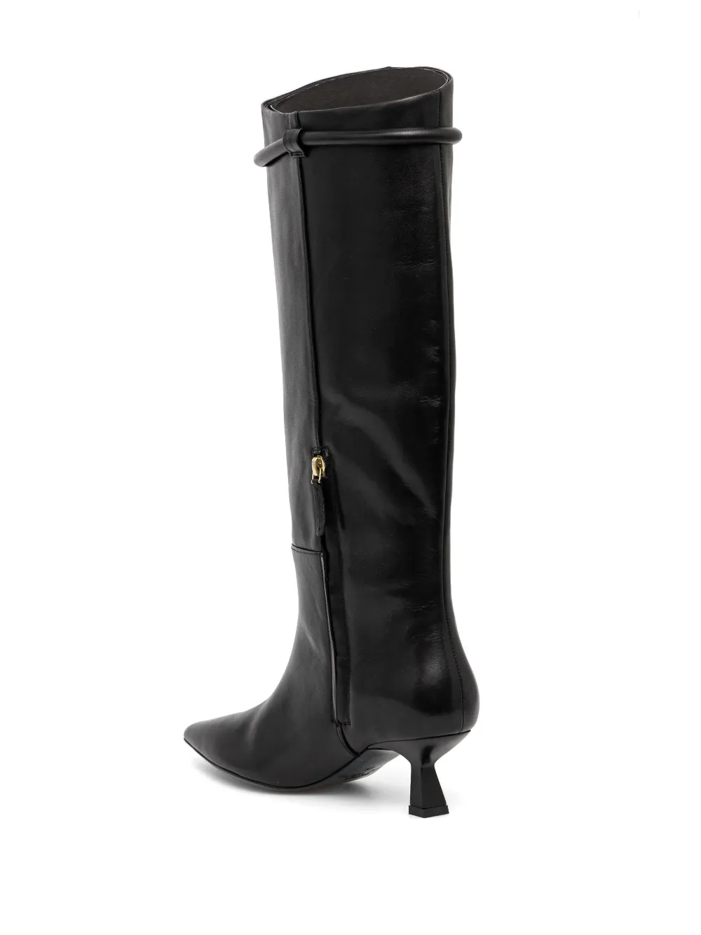 Patrizia Pepe leather boots Black