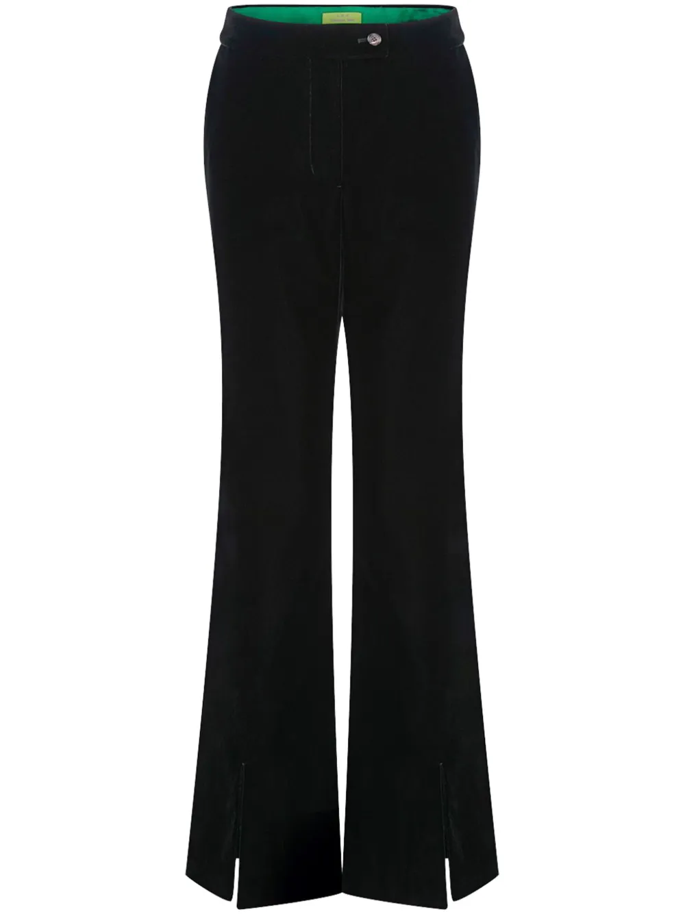 x Chen Man velvet flared trousers