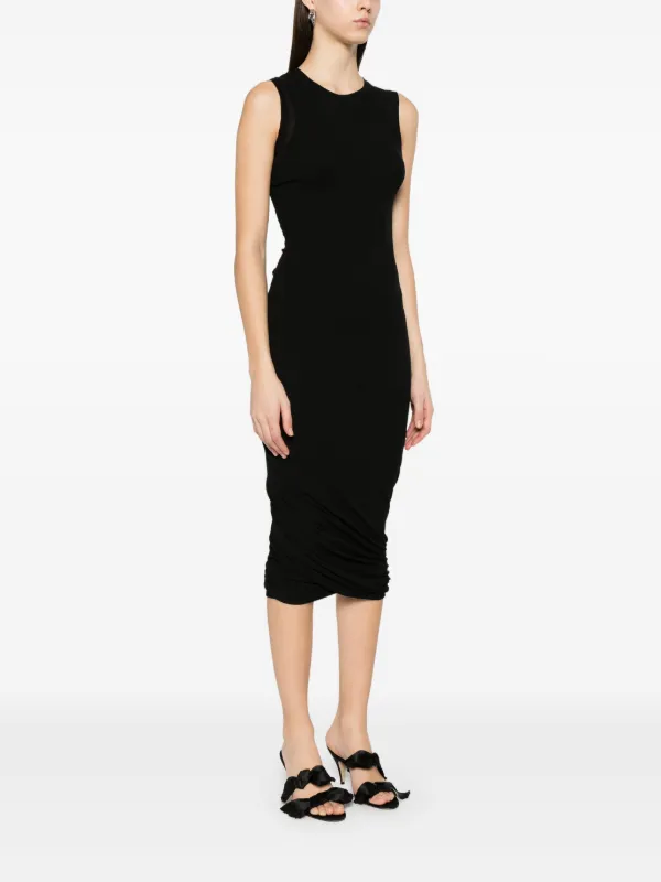 Jil Sander VIP Sale ジルサンダーコットンロングドレス♪ Jil Sander コットン ドレス | ブラック | FARFETCH JP