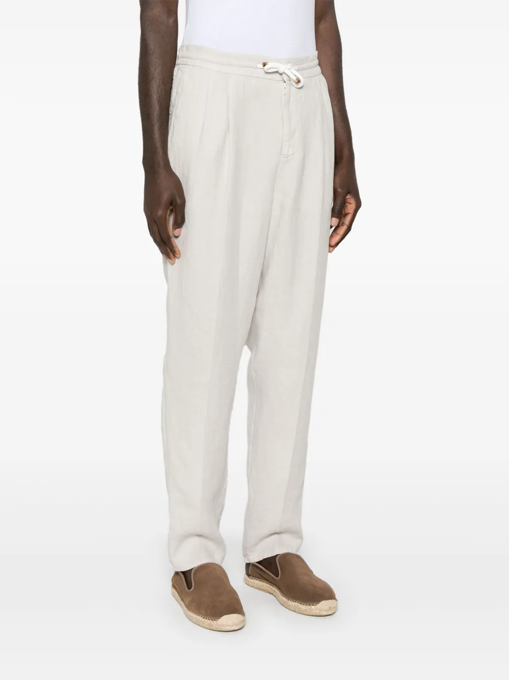 Brunello Cucinelli Linnen broek Beige