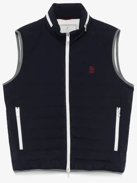 Brunello Cucinelli chaleco capitonado