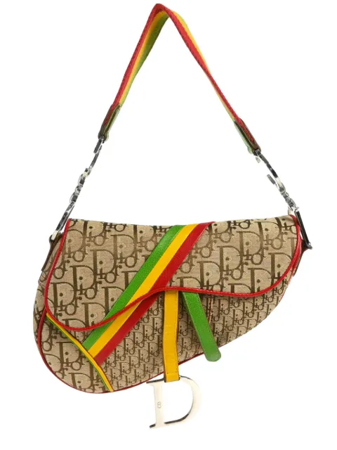 Christian Dior Pre-Owned 2004 Rasta Trotter Saddle bag 01RU0054 - 0