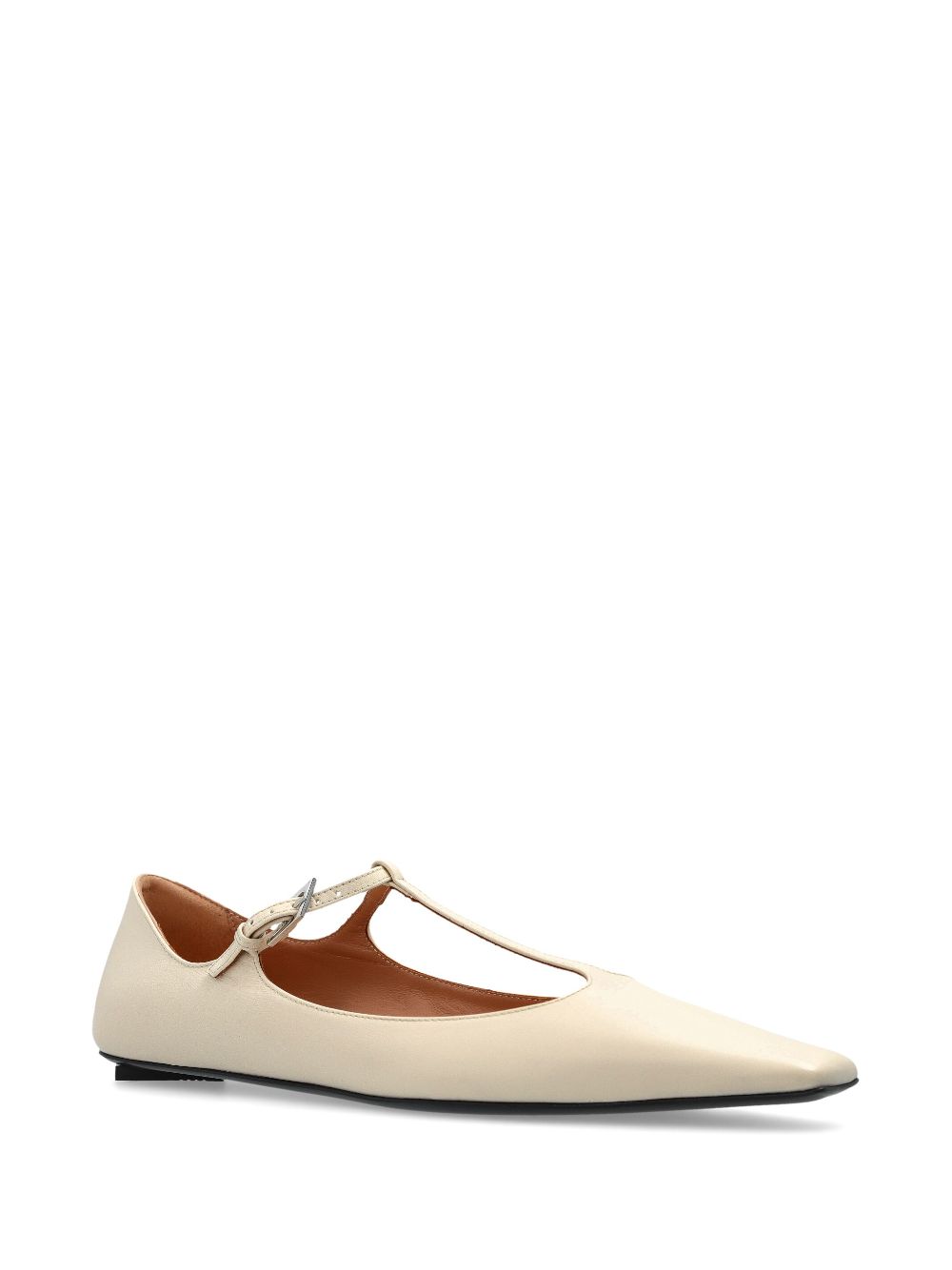 The Attico Juno ballerina shoes - Beige