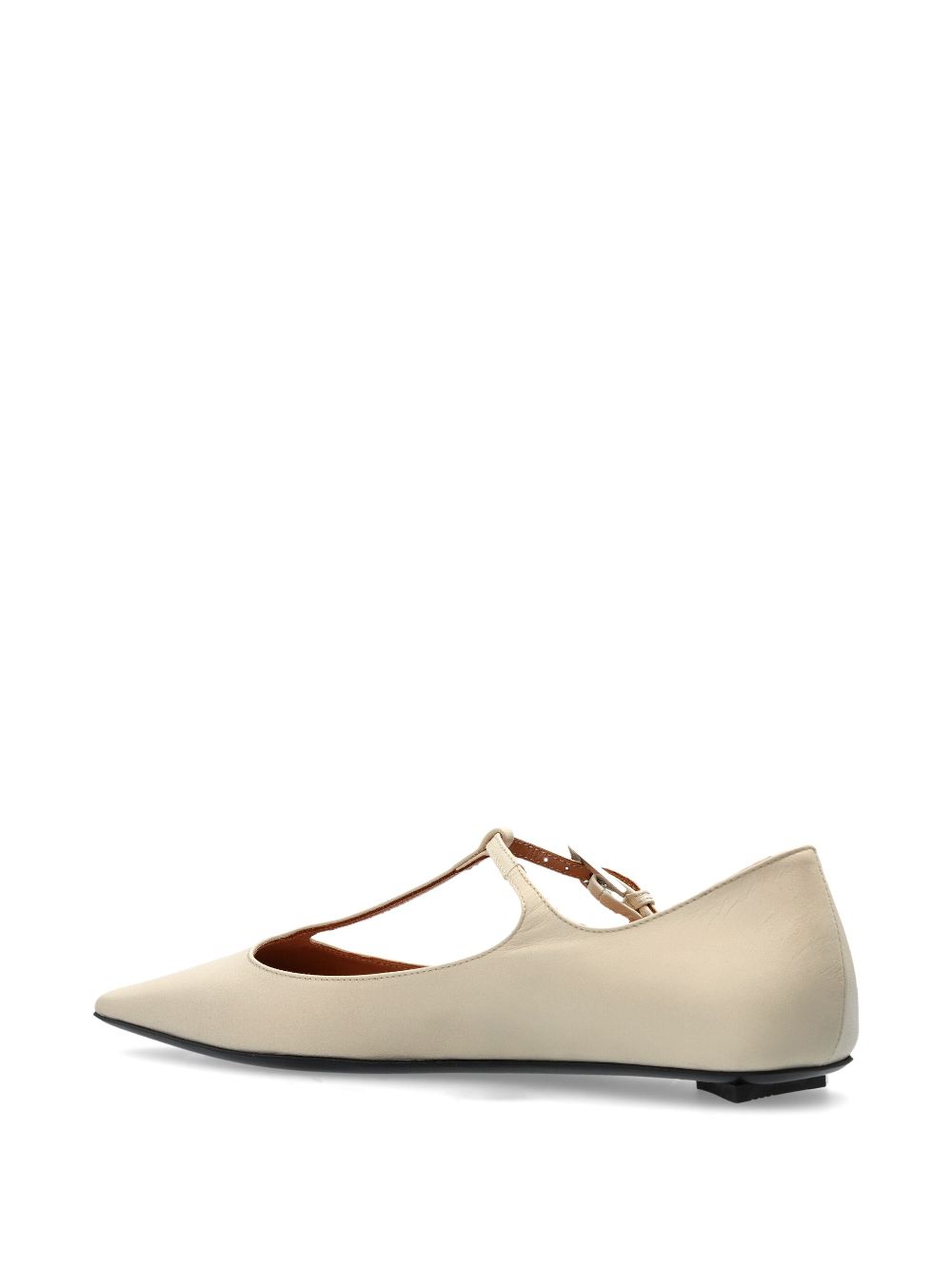 The Attico Juno ballerina's Beige