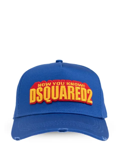 DSQUARED2 logo-appliqué cap