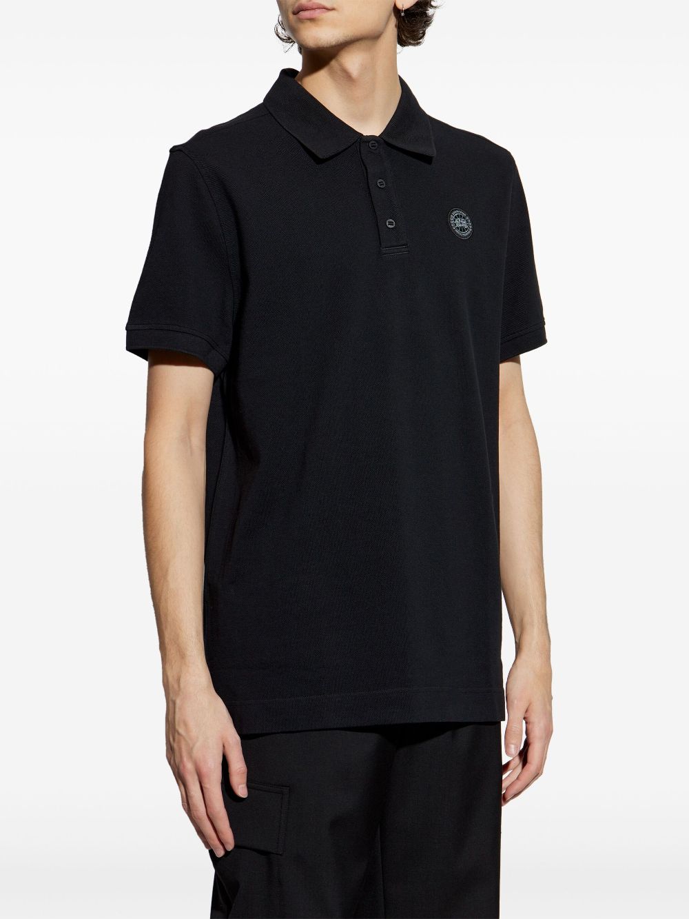 Canada Goose Poloshirt met logo-applicatie - Zwart