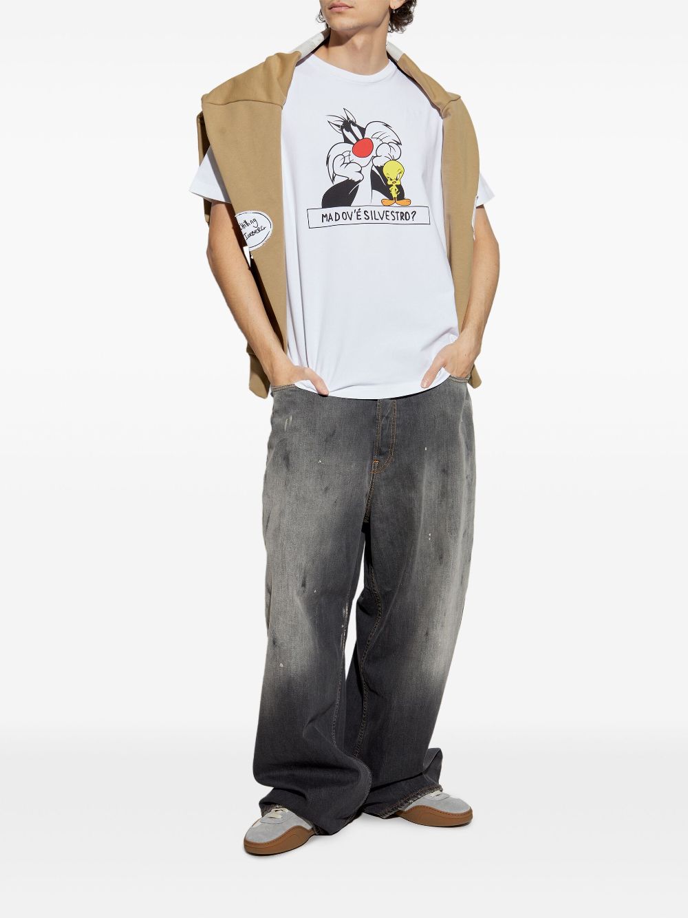 Iceberg x Looney Tunes T-shirt met print - Wit